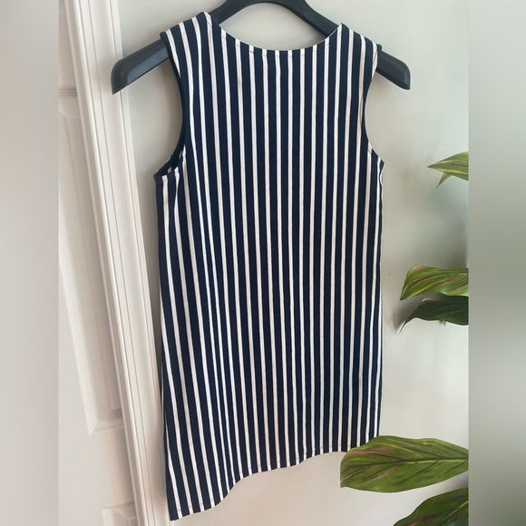 NWT Jack Wills Navy Blue Striped Dress, Size 2 - Picture 3 of 5